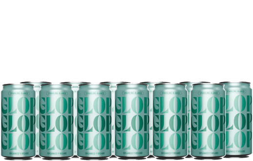 Pack descuento 12 Glop White Sparkling Cataluña DO BIO 0,2 L BIO