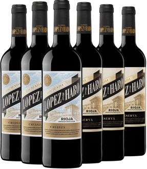 Pack degustación Crianza + Reserva Hacienda López de Haro Rioja DOCa Pack degustación Crianza + Reserva Hacienda López de Haro Rioja DOCa