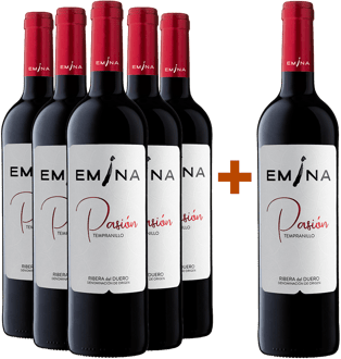 Pack Descuento 5+1 Emina 2022 Pasión Ribera del Duero DO