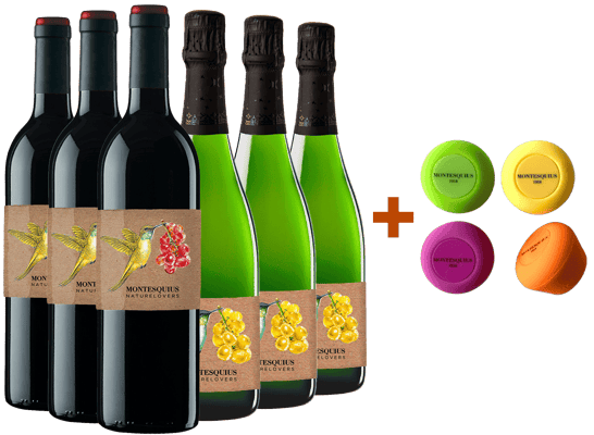 Pack Degustación Montesquius (+ regalo tapón de silicona) BIO