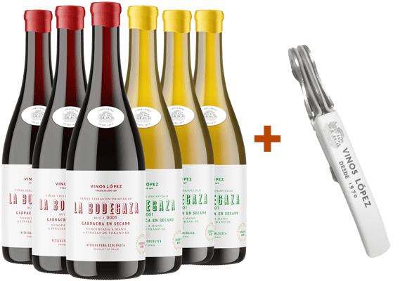 Pack descubrimiento Bodegaza Valdejalón IGP BIO (+ regalo sacacorchos) BIO