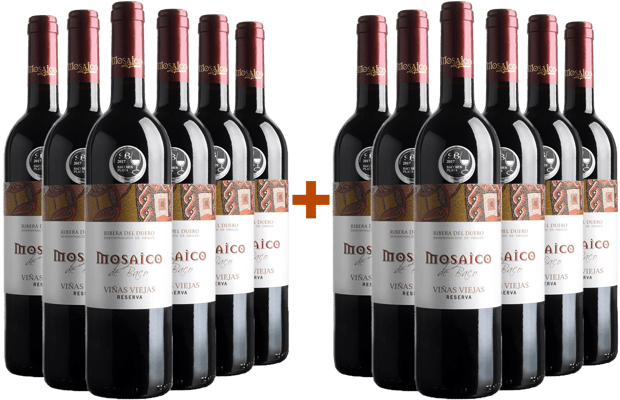 Pack descuento 6+6 Mosaico de Baco Ribera del Duero DO