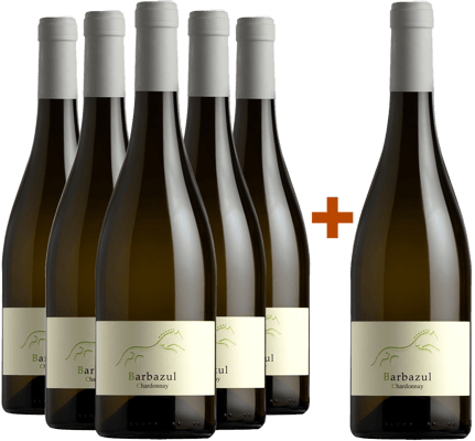 Pack descuento 5+1 Barbazul Blanco Chardonnay Cádiz VT