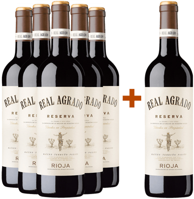 Pack descuento 5+1 Real Agrado Rioja DOCa