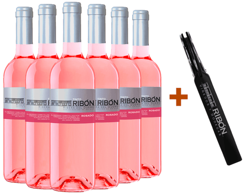 Pack descuento Ribón Rosado Ribera del Duero DO (+ regalo sacacorchos)