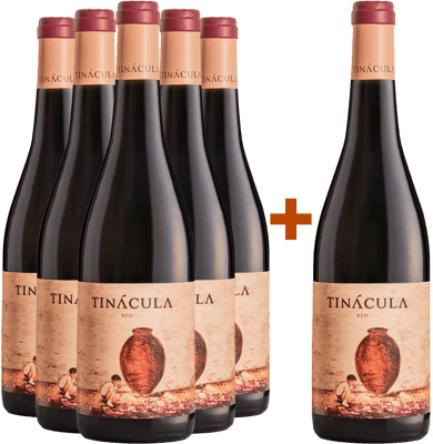 Pack descuento 5+1 Tinácula Red DOP Ribera del Júcar BIO