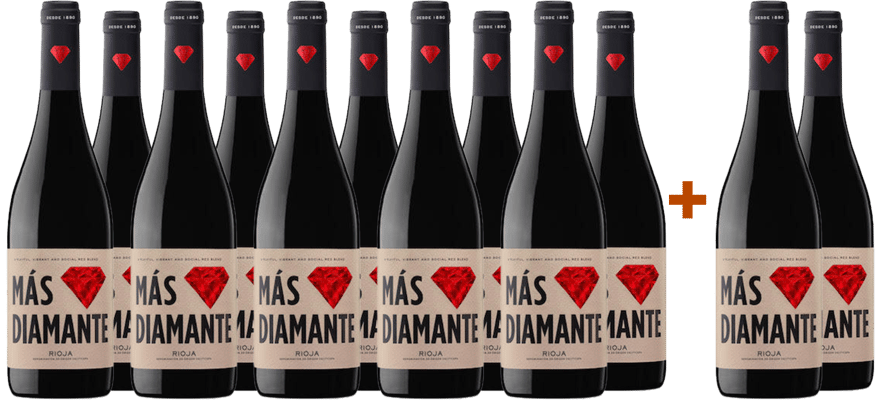 Pack Descuento 10+2 Franco Españolas Más Diamante Red Blend Rioja DOCa