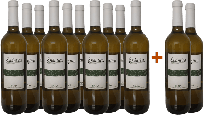 Pack descuento 10+2 Enántico Blanco Viura Rioja DOCa