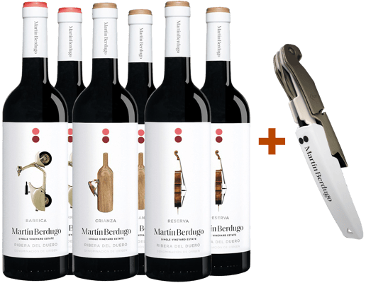 Pack Degustación Martín Berdugo Ribera del Duero DO (+ sacacorchos de regalo)