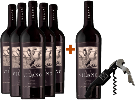 Pack descuento 5+1 Vilano Black (+ sacacorchos de regalo)