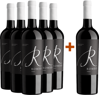 Pack descuento 5+1 Romeo Monastrell Barrica Jumilla DO 