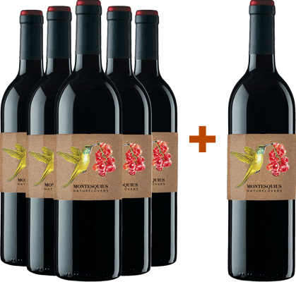 Pack descuento 5+1 Naturelovers Merlot Penedès DO BIO Pack descuento 5+1 Naturelovers Merlot Penedès DO BIO