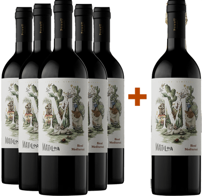 Pack descuento 5+1 Matilda Tinto Emporda DO