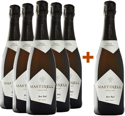 Pack descuento 5+1 "Brut Real" Gran Reserva Cava DO BIO