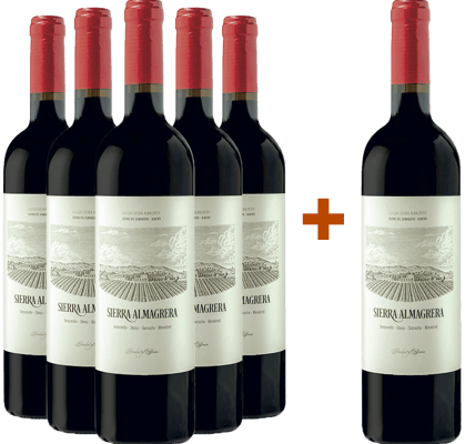 Pack descuento 5+1 Sierra Almagrera Tinto Desierto de Almería VT