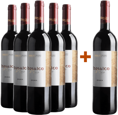 Pack descuento 5+1 Crianza El Mosaico de Baco Ribera del Duero DO