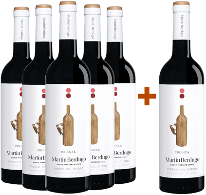 Pack descuento 5+1 Martín Berdugo Crianza Ribera del Duero DO