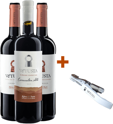 Pack degustación Bodegas Vetusta + sacacorchos de regalo
