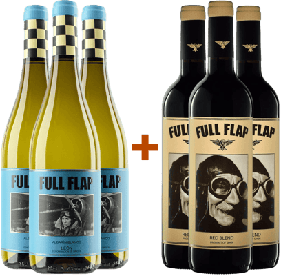 Pack degustación 3 Full Flap Tinto + 3 Full Flap Blanco