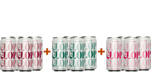 Pack Degustación 4 Glop Vino Tinto + 4 Glop Vino Blanco + 4 Glop Vino Rosado BIO