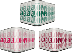 Pack Degustación 8 Glop Vino Tinto + 8 Glop Vino Blanco + 8 Glop Vino Rosado BIO