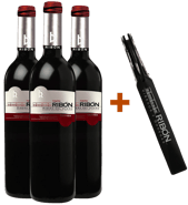 Pack Descuento Tinto Ribón Crianza Ribera del Duero DO (+ sacacorchos de regalo)