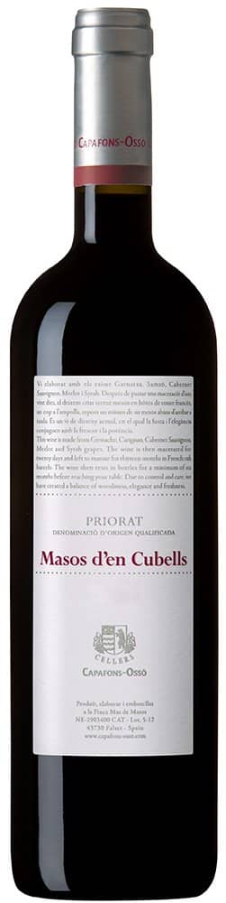 2015 Celler Capafons-Osso Masos d´en Cubells Priorat DOCa