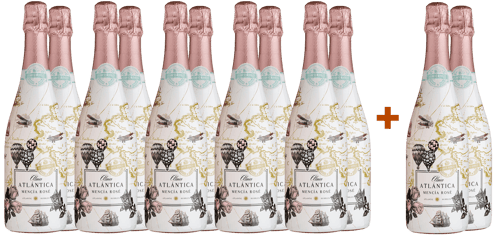 Pack Descuento Alma Atlántica – 10+2 Botellas de Espumoso Mencía Rosé