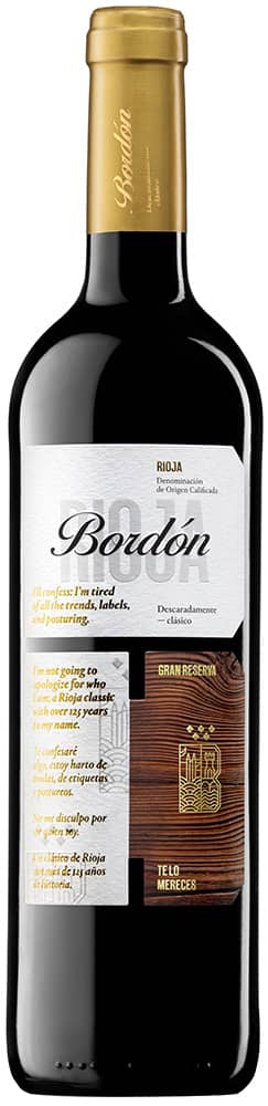 2014 Bordón Gran Reserva Rioja DOCa