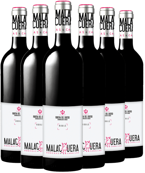 Pack descuento 5+1 Bodegas Malacuera Roble Ribera del Duero DO
