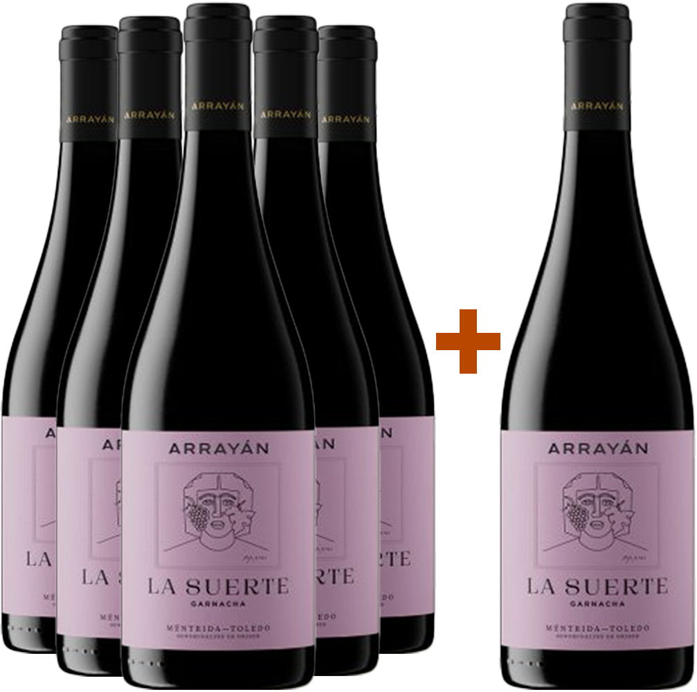 Pack Descuento 5+1 La Suerte de Arrayán Garnacha Pack Descuento 5+1 La Suerte de Arrayán Garnacha