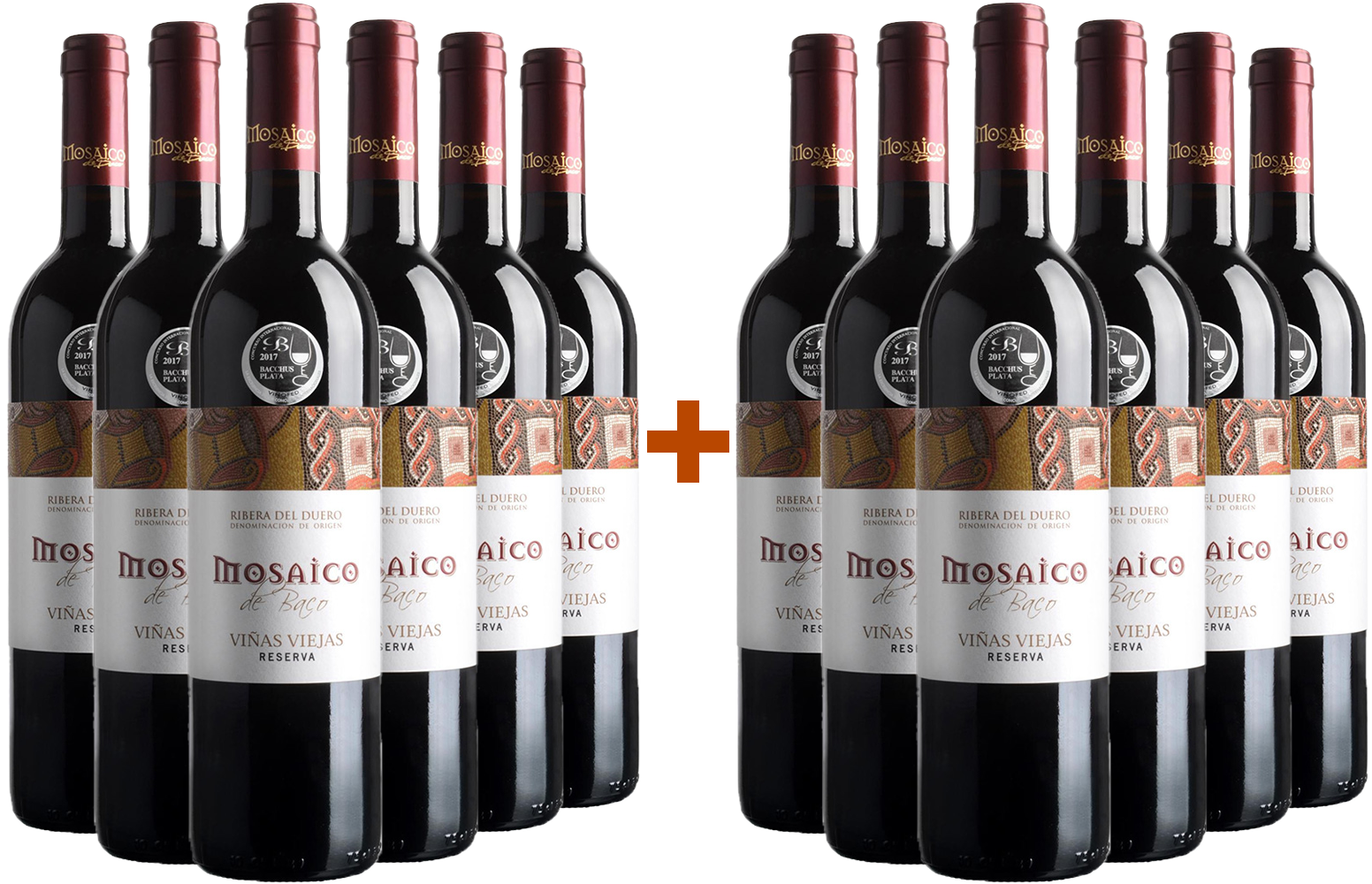 Pack descuento 6+6 Mosaico de Baco Ribera del Duero DO