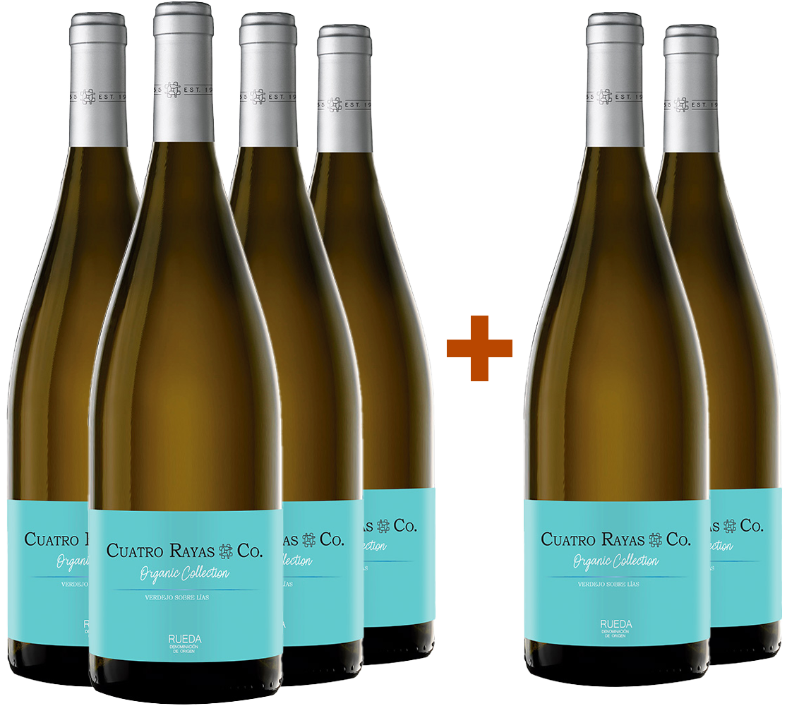 Pack descuento 4+2 Cuatro Rayas #Co Organic Rueda DO BIO BIO