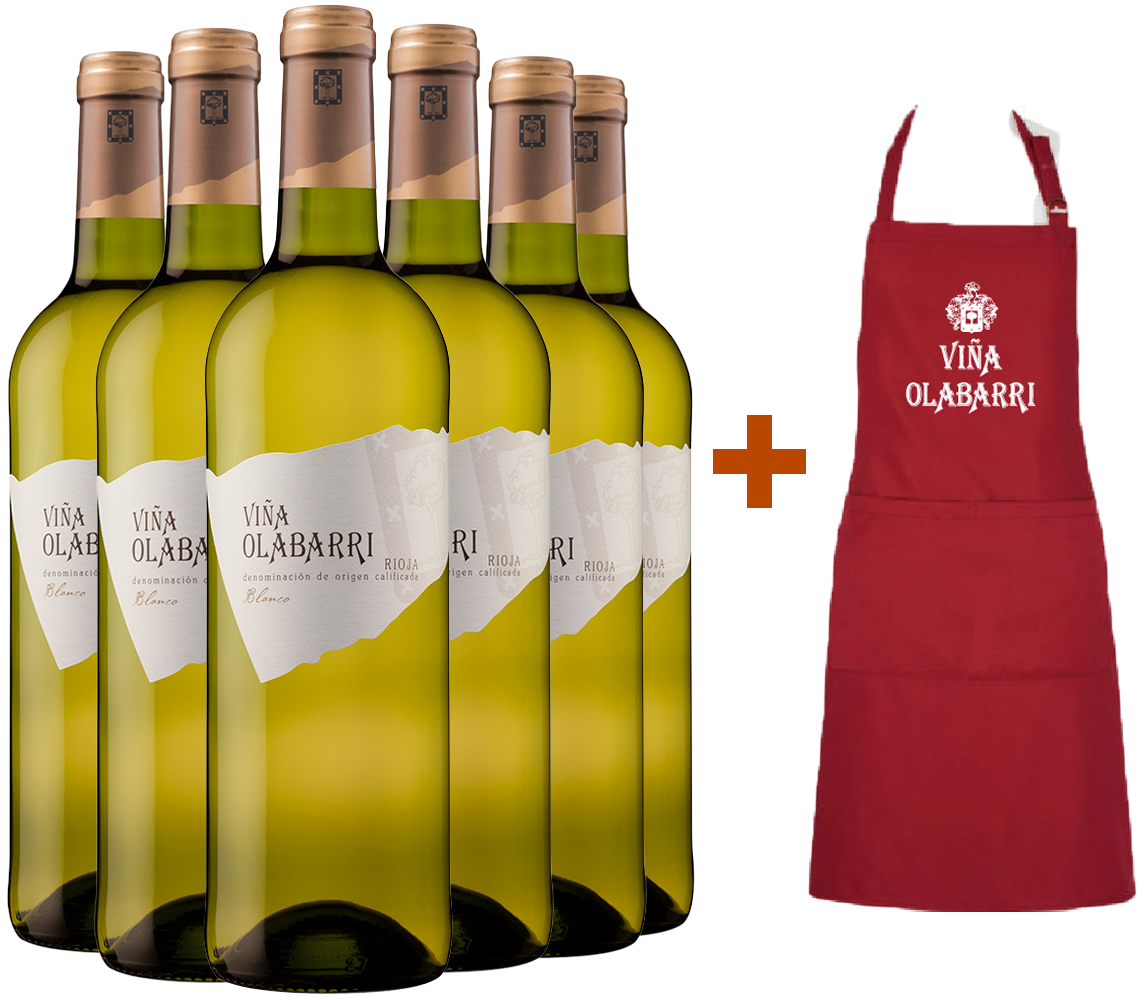 Pack Especial Viña Olabarri Blanco DOCa Rioja (+ delantal de regalo)