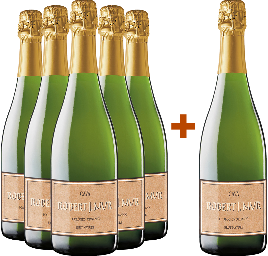 Pack descuento 5+1 Robert J. Mur Cava DO BIO