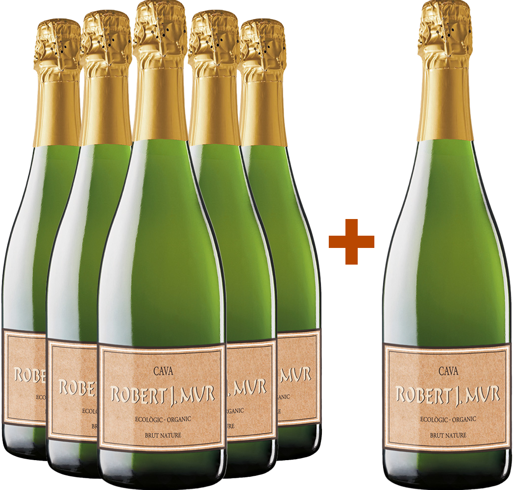 Pack descuento 5+1 Robert J. Mur Cava DO BIO Pack descuento 5+1 Robert J. Mur Cava DO BIO