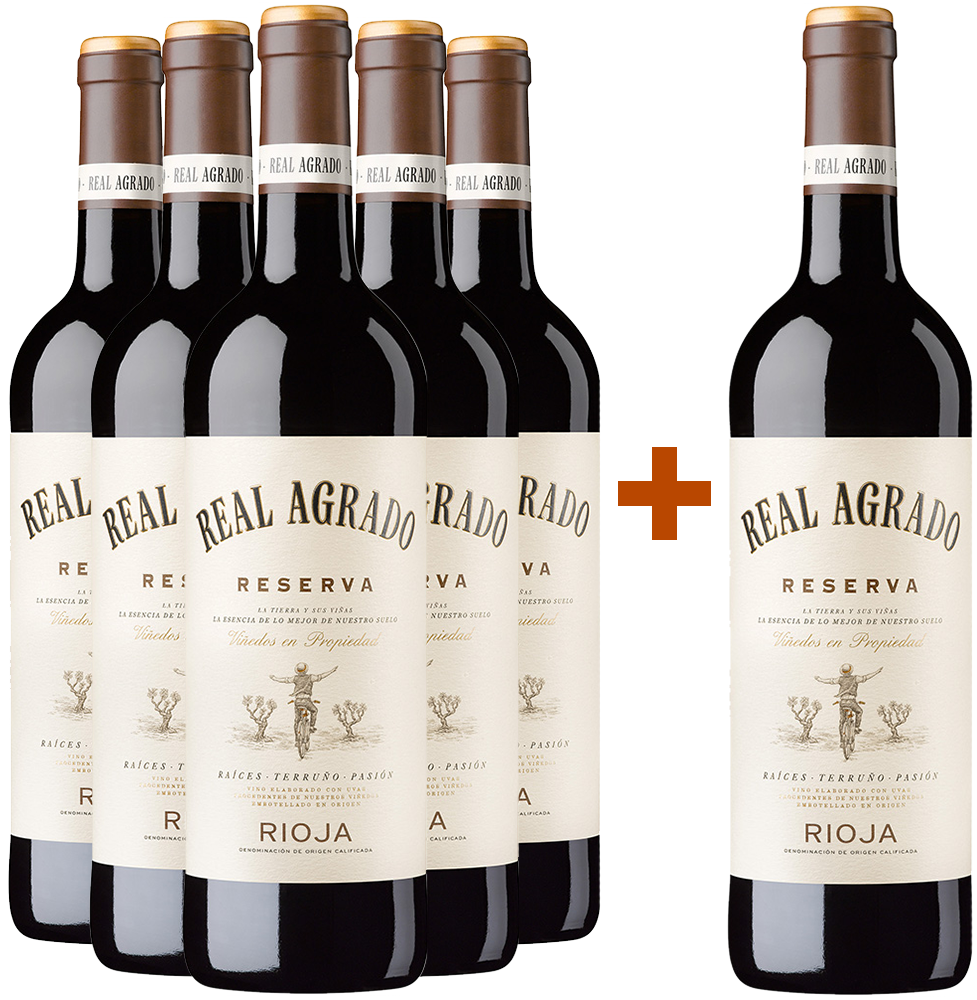 Pack descuento 5+1 Real Agrado Rioja DOCa Pack descuento 5+1 Real Agrado Rioja DOCa