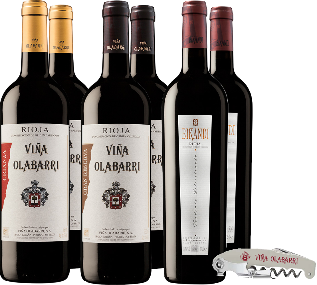 Pack degustación Bodegas Olabarri Rioja DOCa (+ sacacorchos de regalo) Pack degustación Bodegas Olabarri Rioja DOCa (+ sacacorchos de regalo)