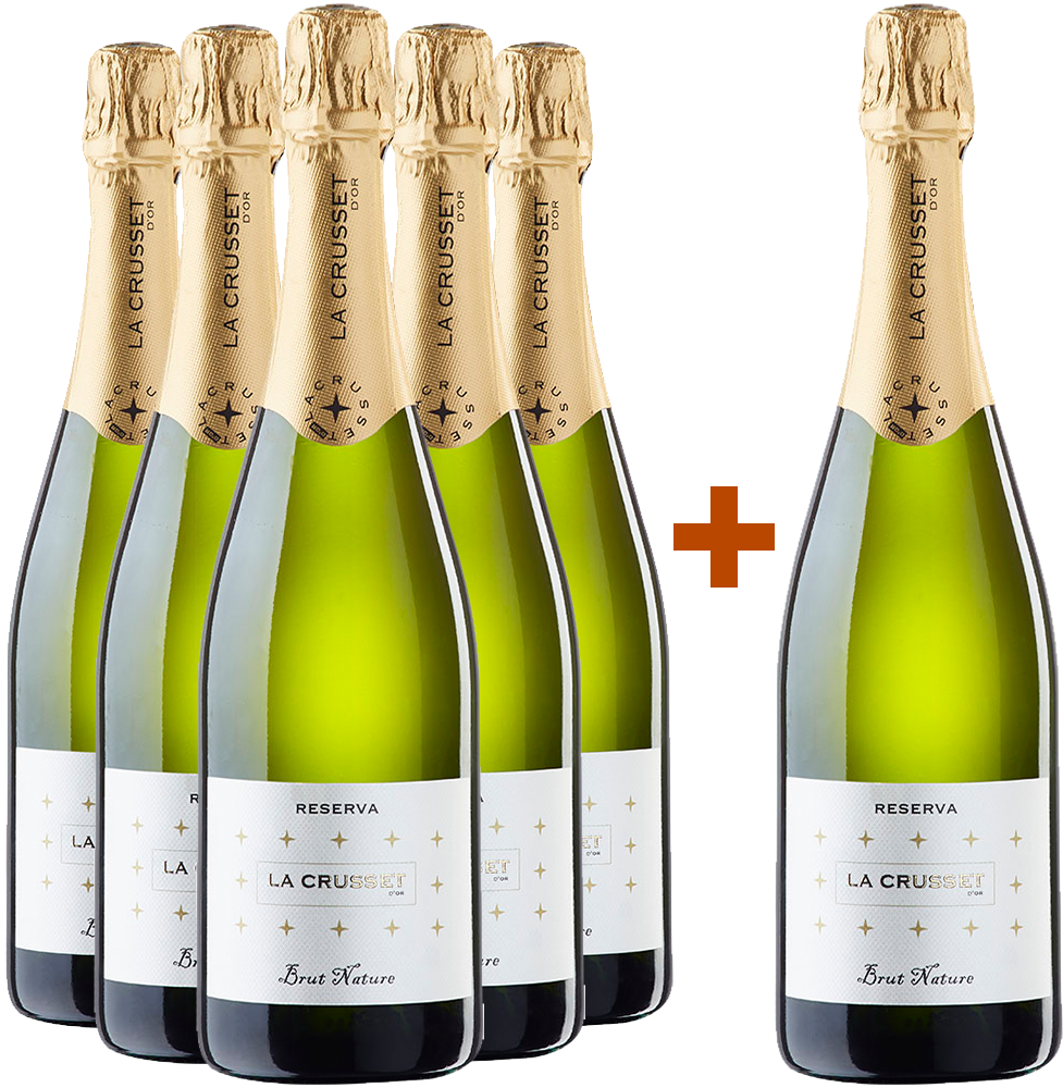 Pack descuento La Crusset Reserva Brut Nature DO Cava Guarda Superior