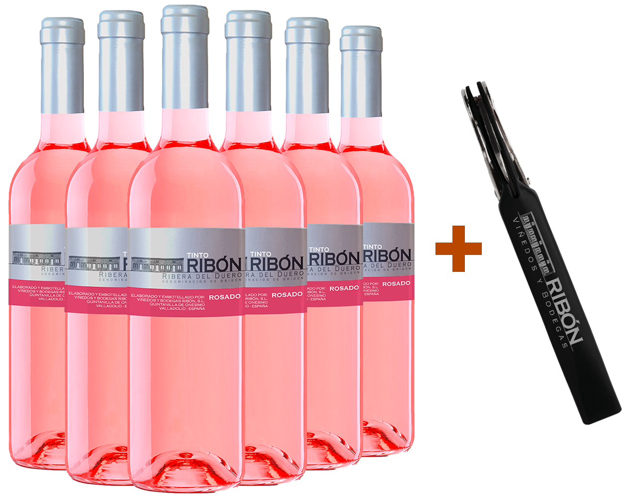 Pack descuento Ribón Rosado Ribera del Duero DO (+ regalo sacacorchos)
