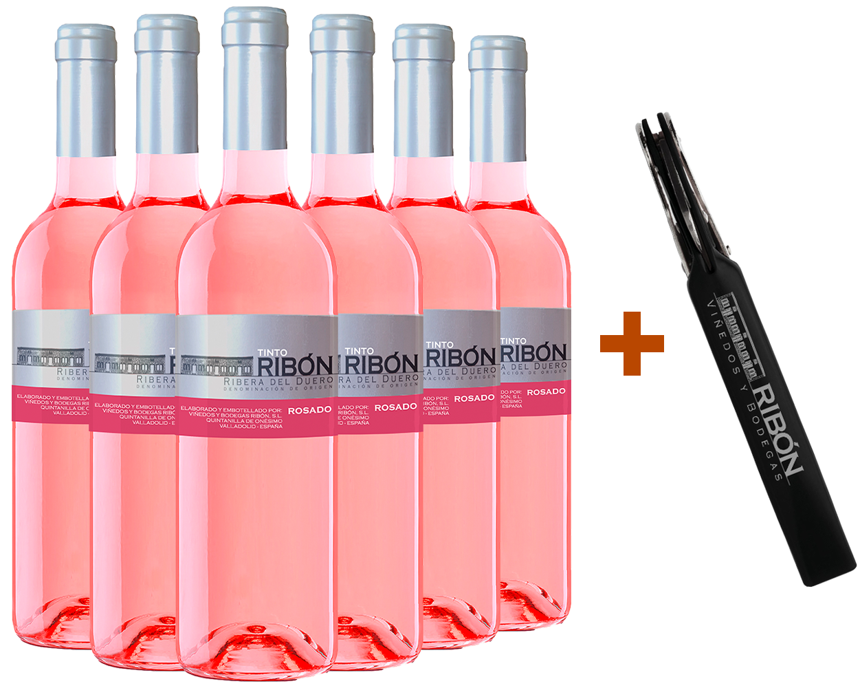 Pack descuento Ribón Rosado Ribera del Duero DO (+ sacacorchos de regalo) Pack descuento Ribón Rosado Ribera del Duero DO (+ sacacorchos de regalo)