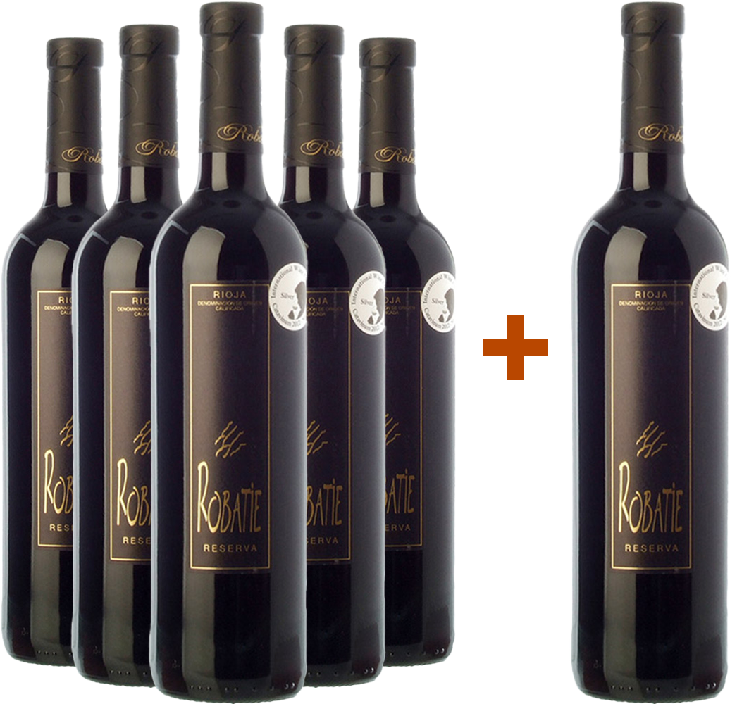 Pack Descuento 5+1 Robatié Reserva Rioja DOCa Pack Descuento 5+1 Robatié Reserva Rioja DOCa
