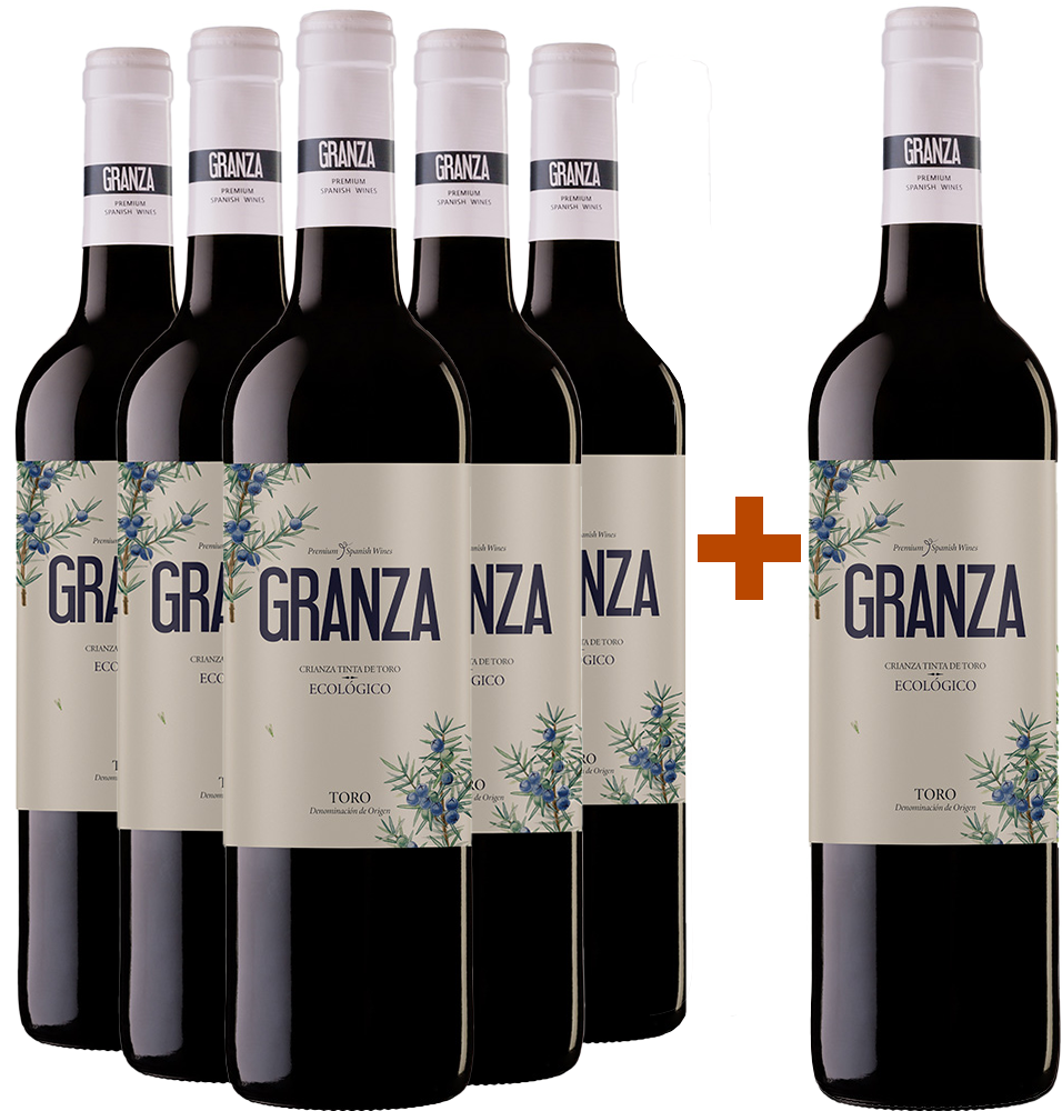 Pack Descuento 5+1 2020 Granza Tinta de Toro Roble ecológico Toro DO Pack Descuento 5+1 2020 Granza Tinta de Toro Roble ecológico Toro DO