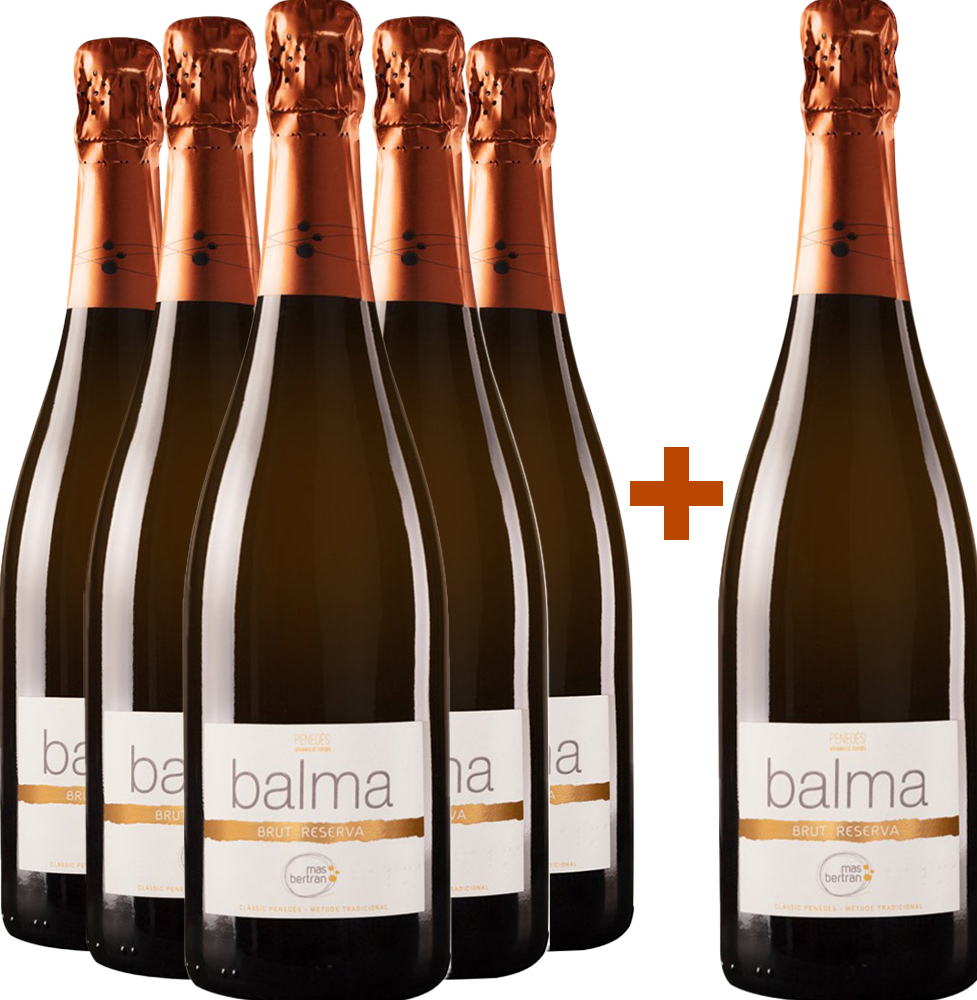 Pack descuento 5+1 Mas Bertran Brut Penedés DO BIO Pack descuento 5+1 Mas Bertran Brut Penedés DO BIO