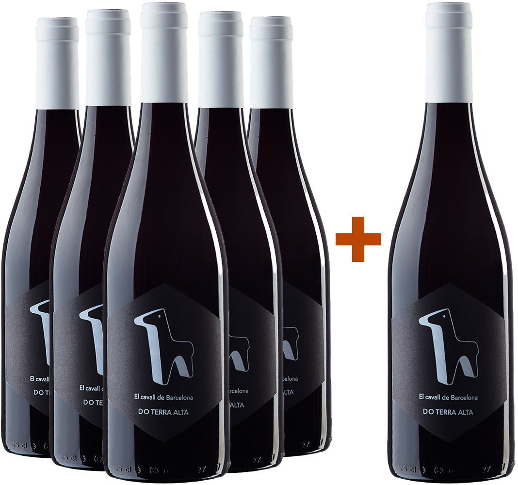Pack descuento 5+1 El Cavall de Barcelona Terra Alta DO Pack descuento 5+1 El Cavall de Barcelona Terra Alta DO