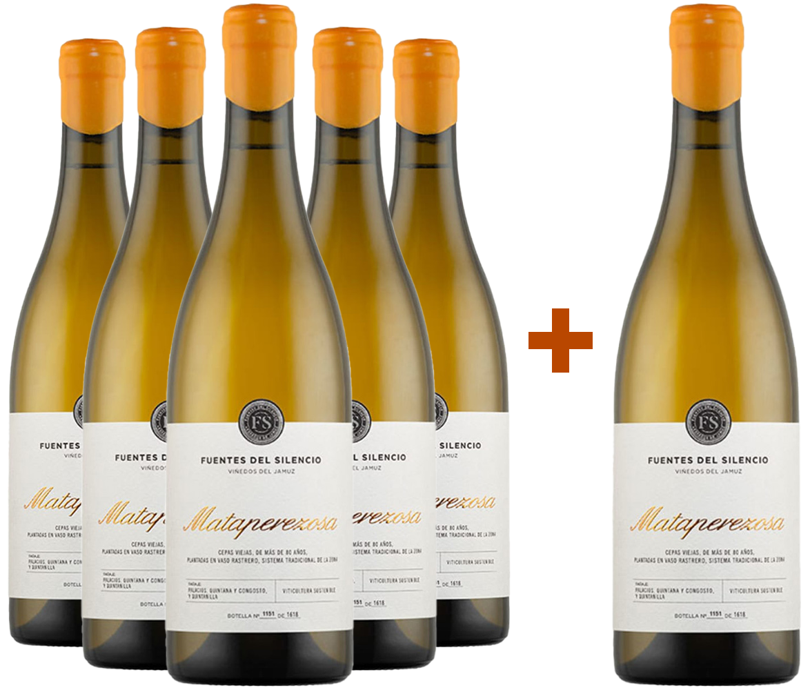 Pack Descuento 5+1 Fuentes del Silencio Mataperezosa Blanco Castilla y León VT Pack Descuento 5+1 Fuentes del Silencio Mataperezosa Blanco Castilla y León VT