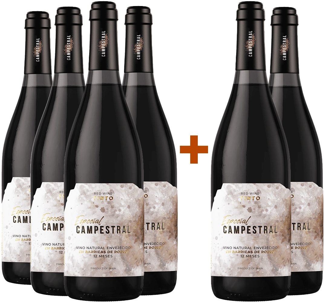 Pack descuento 4+2 Campestral Roble Cádiz VT BIO Pack descuento 4+2 Campestral Roble Cádiz VT BIO