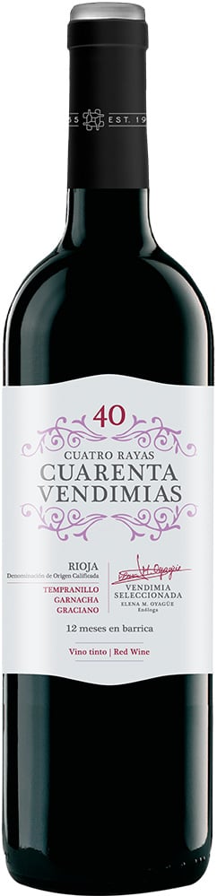 2022 Cuatro Rayas 40 Vendimias Rioja DOCa 2022 Cuatro Rayas 40 Vendimias Rioja DOCa