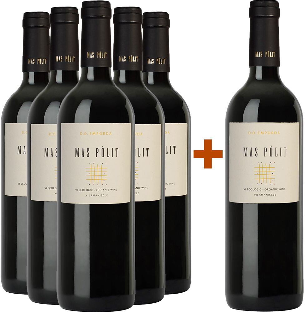 Pack descuento 5+1 Mas Pòlit Empordà DO BIO Pack descuento 5+1 Mas Pòlit Empordà DO BIO