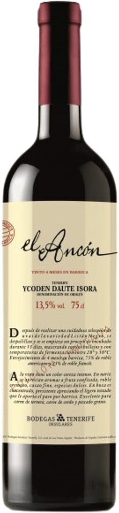 2019 El Ancón Tinto Barrica Ycode Daute Isora DO 2019 El Ancón Tinto Barrica Ycode Daute Isora DO